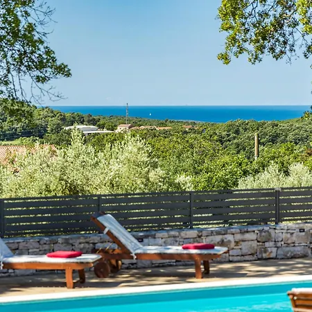 Fuma Up To 6 Persons With Private Pool & Sea View In Istria فيلة